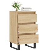VidaXL Dressoir 40x35x70 cm bewerkt hout sonoma eikenkleurig