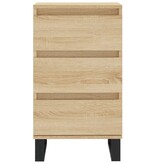 VidaXL Dressoir 40x35x70 cm bewerkt hout sonoma eikenkleurig