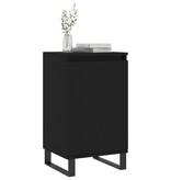 VidaXL Dressoirs 2 st 40x35x70 cm bewerkt hout zwart