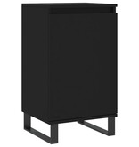 VidaXL Dressoirs 2 st 40x35x70 cm bewerkt hout zwart