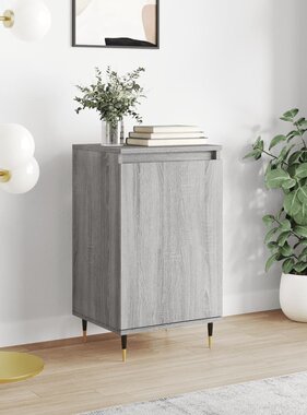 VidaXL Dressoir 40x35x70 cm bewerkt hout grijs sonoma