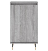 VidaXL Dressoir 40x35x70 cm bewerkt hout grijs sonoma