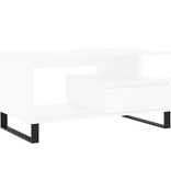 VidaXL Salontafel 90x49x45 cm bewerkt hout wit