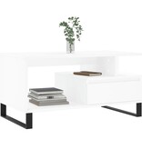 VidaXL Salontafel 90x49x45 cm bewerkt hout wit