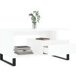 VidaXL Salontafel 90x49x45 cm bewerkt hout wit