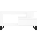 VidaXL Salontafel 90x49x45 cm bewerkt hout wit