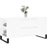 VidaXL Salontafel 102x44,5x50 cm bewerkt hout wit