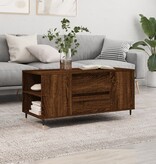 VidaXL Salontafel 102x44,5x50 cm bewerkt hout bruin eikenkleur