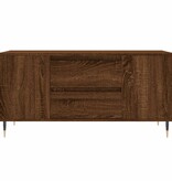 VidaXL Salontafel 102x44,5x50 cm bewerkt hout bruin eikenkleur