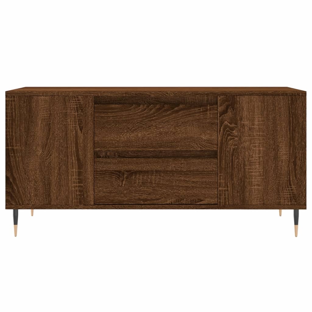 VidaXL Salontafel 102x44,5x50 cm bewerkt hout bruin eikenkleur