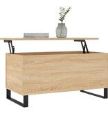 VidaXL Salontafel 90x44,5x45 cm bewerkt hout sonoma eikenkleurig