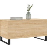 VidaXL Salontafel 90x44,5x45 cm bewerkt hout sonoma eikenkleurig