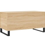 VidaXL Salontafel 90x44,5x45 cm bewerkt hout sonoma eikenkleurig