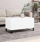 VidaXL Salontafel 90x44,5x45 cm bewerkt hout wit