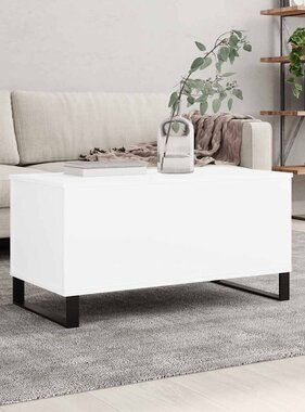 VidaXL Salontafel 90x44,5x45 cm bewerkt hout wit