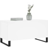 VidaXL Salontafel 90x44,5x45 cm bewerkt hout wit