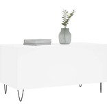 VidaXL Salontafel 90x44,5x45 cm bewerkt hout wit