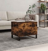 VidaXL Salontafel 60x44,5x45 cm bewerkt hout gerookt eikenkleurig
