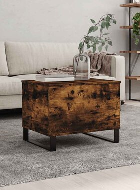 VidaXL Salontafel 60x44,5x45 cm bewerkt hout gerookt eikenkleurig