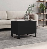 VidaXL Salontafel 60x44,5x45 cm bewerkt hout zwart