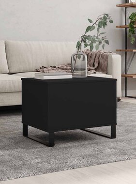 VidaXL Salontafel 60x44,5x45 cm bewerkt hout zwart