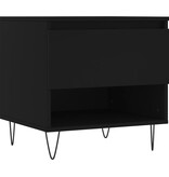 VidaXL Salontafel 50x46x50 cm bewerkt hout zwart