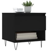 VidaXL Salontafel 50x46x50 cm bewerkt hout zwart