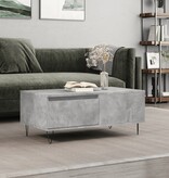 VidaXL Salontafel 90x50x36,5 cm bewerkt hout betongrijs