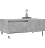 VidaXL Salontafel 90x50x36,5 cm bewerkt hout betongrijs
