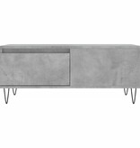 VidaXL Salontafel 90x50x36,5 cm bewerkt hout betongrijs