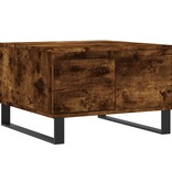 VidaXL Salontafel 55x55x36,5 cm bewerkt hout gerookt eikenkleurig