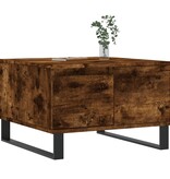 VidaXL Salontafel 55x55x36,5 cm bewerkt hout gerookt eikenkleurig