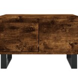 VidaXL Salontafel 55x55x36,5 cm bewerkt hout gerookt eikenkleurig