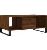 VidaXL Salontafel 90x50x36,5 cm bewerkt hout bruin eikenkleur
