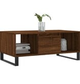 VidaXL Salontafel 90x50x36,5 cm bewerkt hout bruin eikenkleur