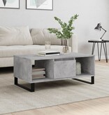 VidaXL Salontafel 90x50x36,5 cm bewerkt hout betongrijs