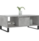VidaXL Salontafel 90x50x36,5 cm bewerkt hout betongrijs