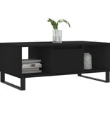 VidaXL Salontafel 90x50x36,5 cm bewerkt hout zwart