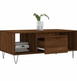 VidaXL Salontafel 90x50x36,5 cm bewerkt hout bruin eikenkleur