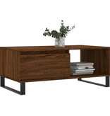 VidaXL Salontafel 90x50x36,5 cm bewerkt hout bruin eikenkleur