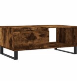 VidaXL Salontafel 90x50x36,5 cm bewerkt hout gerookt eikenkleurig