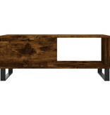 VidaXL Salontafel 90x50x36,5 cm bewerkt hout gerookt eikenkleurig