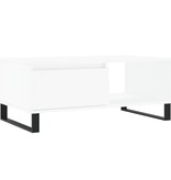 VidaXL Salontafel 90x50x36,5 cm bewerkt hout wit