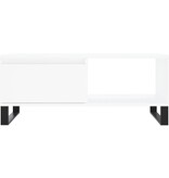 VidaXL Salontafel 90x50x36,5 cm bewerkt hout wit