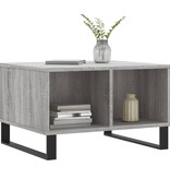 VidaXL Salontafel 60x50x36,5 cm bewerkt hout grijs