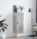 VidaXL Wandkast 34,5x34x90 cm bewerkt hout betongrijs