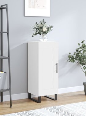 VidaXL Dressoir 34,5x34x90 cm bewerkt hout wit