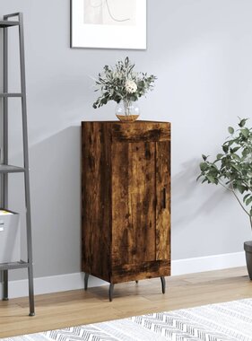 VidaXL Dressoir 34,5x34x90 cm bewerkt hout gerookt eiken