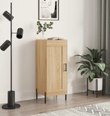 VidaXL Dressoir 34,5x34x90 cm bewerkt hout sonoma eiken