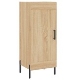 VidaXL Dressoir 34,5x34x90 cm bewerkt hout sonoma eiken